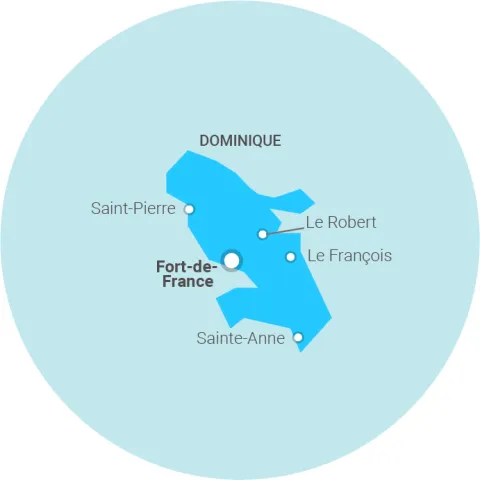 Carte Martinique