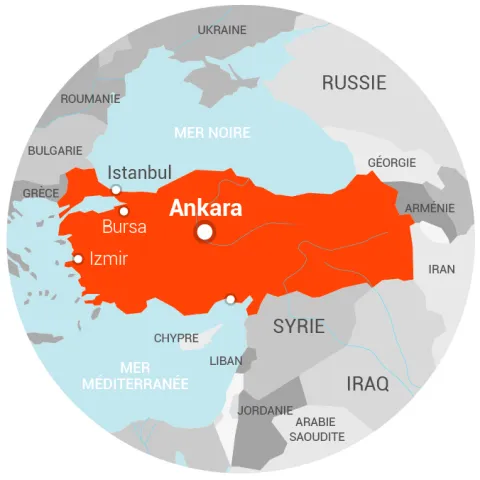 Carte Turquie