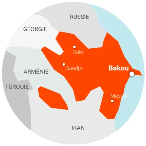 Carte Azerbaïdjan