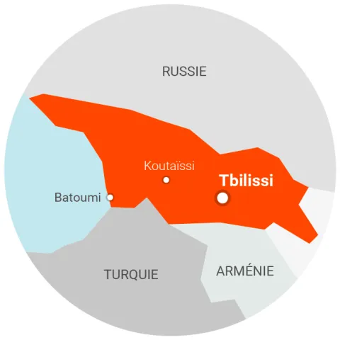 Carte Géorgie